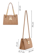 Kadın Kahverengi Uzun Askılı Baskılı Omuz Çantası | Derimod Kadın Kahverengi Uzun Askılı Baskılı Omuz Çantası | Derimod