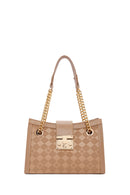 Kadın Kahverengi Uzun Askılı Baskılı Omuz Çantası | Derimod Kadın Kahverengi Uzun Askılı Baskılı Omuz Çantası | Derimod