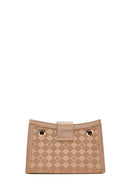 Kadın Kahverengi Uzun Askılı Baskılı Omuz Çantası | Derimod Kadın Kahverengi Uzun Askılı Baskılı Omuz Çantası | Derimod