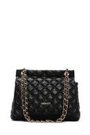 Women's Black Long Strap Quilted Shoulder Bag | Derimod Women's Black Long Strap Quilted Shoulder Bag | Derimod
