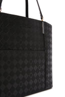 Kadın Siyah Baskılı Omuz Çantası | Derimod Kadın Siyah Baskılı Omuz Çantası | Derimod