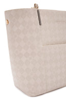 Women's Cream Printed Shoulder Bag | Derimod Women's Cream Printed Shoulder Bag | Derimod