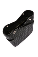 Kadın Siyah Baskılı Omuz Çantası | Derimod Kadın Siyah Baskılı Omuz Çantası | Derimod