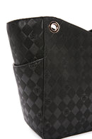 Kadın Siyah Baskılı Omuz Çantası | Derimod Kadın Siyah Baskılı Omuz Çantası | Derimod