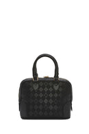 Women's Black Long Strap Printed Crossbody Bag | Derimod Women's Black Long Strap Printed Crossbody Bag | Derimod