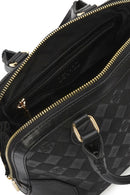 Women's Black Long Strap Printed Crossbody Bag | Derimod Women's Black Long Strap Printed Crossbody Bag | Derimod