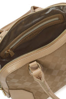 Women's Brown Long Strap Printed Crossbody Bag | Derimod Women's Brown Long Strap Printed Crossbody Bag | Derimod