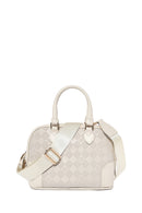 Women's Cream Long Strap Printed Crossbody Bag | Derimod Women's Cream Long Strap Printed Crossbody Bag | Derimod