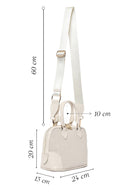 Women's Cream Long Strap Printed Crossbody Bag | Derimod Women's Cream Long Strap Printed Crossbody Bag | Derimod