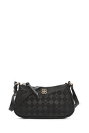 Kadın Siyah Baskılı Çapraz Çanta | Derimod Kadın Siyah Baskılı Çapraz Çanta | Derimod