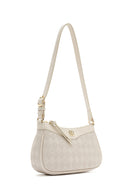 Kadın Krem Baskılı Çapraz Çanta | Derimod Kadın Krem Baskılı Çapraz Çanta | Derimod