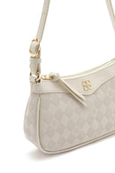 Kadın Krem Baskılı Çapraz Çanta | Derimod Kadın Krem Baskılı Çapraz Çanta | Derimod