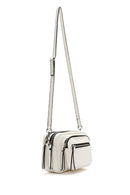 Women's White Long Strap Crossbody Bag | Derimod Women's White Long Strap Crossbody Bag | Derimod