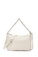 Kadın Krem Uzun Askılı Kapitone Çapraz Çanta | Derimod Kadın Krem Uzun Askılı Kapitone Çapraz Çanta | Derimod