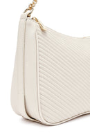 Kadın Krem Uzun Askılı Kapitone Çapraz Çanta | Derimod Kadın Krem Uzun Askılı Kapitone Çapraz Çanta | Derimod