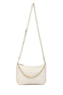 Kadın Krem Uzun Askılı Kapitone Çapraz Çanta | Derimod Kadın Krem Uzun Askılı Kapitone Çapraz Çanta | Derimod