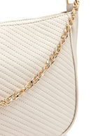 Kadın Krem Uzun Askılı Kapitone Çapraz Çanta | Derimod Kadın Krem Uzun Askılı Kapitone Çapraz Çanta | Derimod