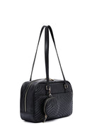 Kadın Siyah Kapitone Kol Çantası | Derimod Kadın Siyah Kapitone Kol Çantası | Derimod