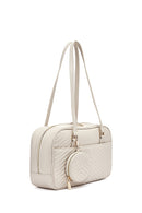 Kadın Krem Kapitone Kol Çantası | Derimod Kadın Krem Kapitone Kol Çantası | Derimod
