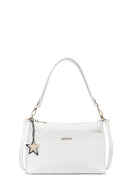 Kadın Beyaz Uzun Askılı Aksesuarlı Kol Çantası | Derimod Kadın Beyaz Uzun Askılı Aksesuarlı Kol Çantası | Derimod