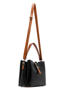 Kadın Siyah Uzun Askılı Klasik Kol Çantası | Derimod Kadın Siyah Uzun Askılı Klasik Kol Çantası | Derimod