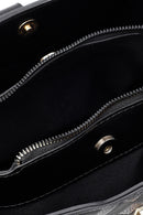 Women's Black Long Strap Printed Classic Shoulder Bag | Derimod Women's Black Long Strap Printed Classic Shoulder Bag | Derimod