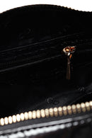 Kadın Siyah Kroko Desenli Omuz Çantası | Derimod Kadın Siyah Kroko Desenli Omuz Çantası | Derimod