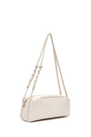 Women's Cream Crocodile Patterned Shoulder Bag | Derimod Women's Cream Crocodile Patterned Shoulder Bag | Derimod