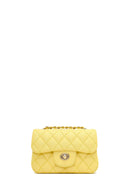 Kadın Sarı Uzun Askılı Kapitone Mini Çapraz Çanta | Derimod Kadın Sarı Uzun Askılı Kapitone Mini Çapraz Çanta | Derimod