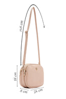 Kadın Bej Uzun Askılı Mini Çapraz Çanta | Derimod Kadın Bej Uzun Askılı Mini Çapraz Çanta | Derimod