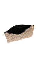 Women's Black Long Chain Strap Straw Clutch Bag | Derimod Women's Black Long Chain Strap Straw Clutch Bag | Derimod