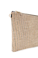 Women's Black Long Chain Strap Straw Clutch Bag | Derimod Women's Black Long Chain Strap Straw Clutch Bag | Derimod