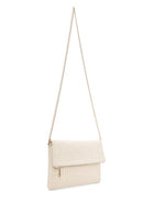 Women's Cream Long Chain Strap Straw Clutch Bag | Derimod Women's Cream Long Chain Strap Straw Clutch Bag | Derimod