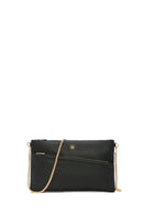 Women's Black Long Chain Strap Clutch Bag | Derimod Women's Black Long Chain Strap Clutch Bag | Derimod