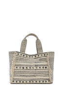 Kastamonu Taş Baskı Kadın Siyah Uzun Askılı Desenli Kol Çantası | Derimod Kastamonu Taş Baskı Kadın Siyah Uzun Askılı Desenli Kol Çantası | Derimod