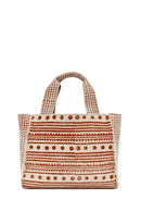 Kastamonu Stone Print Women's Brown Long Strap Patterned Handbag | Derimod Kastamonu Stone Print Women's Brown Long Strap Patterned Handbag | Derimod