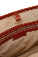 Kastamonu Taş Baskı Kadın Taba Uzun Askılı Desenli Kumaş Omuz Çantası | Derimod Kastamonu Taş Baskı Kadın Taba Uzun Askılı Desenli Kumaş Omuz Çantası | Derimod