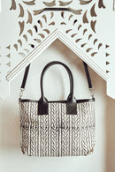 Kastamonu Stone Print Women's Black Patterned Shoulder Bag | Derimod Kastamonu Stone Print Women's Black Patterned Shoulder Bag | Derimod