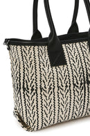 Kastamonu Stone Print Women's Black Patterned Shoulder Bag | Derimod Kastamonu Stone Print Women's Black Patterned Shoulder Bag | Derimod