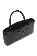 Kadın Siyah Uzun Askılı Deri Kol Çantası | Derimod Kadın Siyah Uzun Askılı Deri Kol Çantası | Derimod