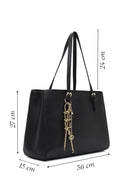 Kadın Siyah Uzun Askılı Deri Omuz Çantası | Derimod Kadın Siyah Uzun Askılı Deri Omuz Çantası | Derimod