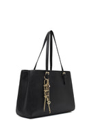 Kadın Siyah Uzun Askılı Deri Omuz Çantası | Derimod Kadın Siyah Uzun Askılı Deri Omuz Çantası | Derimod