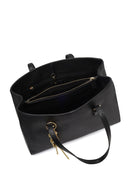 Kadın Siyah Uzun Askılı Deri Omuz Çantası | Derimod Kadın Siyah Uzun Askılı Deri Omuz Çantası | Derimod