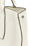 Kadın Krem Uzun Askılı Klasik Deri Kol Çantası | Derimod Kadın Krem Uzun Askılı Klasik Deri Kol Çantası | Derimod