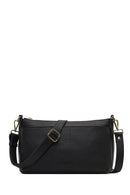 Kadın Siyah Uzun Askılı Deri Kol Çantası | Derimod Kadın Siyah Uzun Askılı Deri Kol Çantası | Derimod