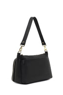 Kadın Siyah Uzun Askılı Deri Kol Çantası | Derimod Kadın Siyah Uzun Askılı Deri Kol Çantası | Derimod