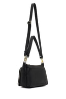 Kadın Siyah Uzun Askılı Deri Kol Çantası | Derimod Kadın Siyah Uzun Askılı Deri Kol Çantası | Derimod