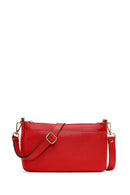 Kadın Kırmızı Uzun Askılı Deri Kol Çantası | Derimod Kadın Kırmızı Uzun Askılı Deri Kol Çantası | Derimod