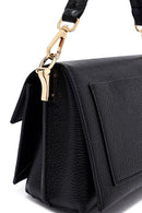 Woman Black Long Strap Leather Mini Crossbody Bag | Derimod Woman Black Long Strap Leather Mini Crossbody Bag | Derimod