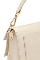 Kadın Krem Uzun Askılı Deri Mini Çapraz Çanta | Derimod Kadın Krem Uzun Askılı Deri Mini Çapraz Çanta | Derimod